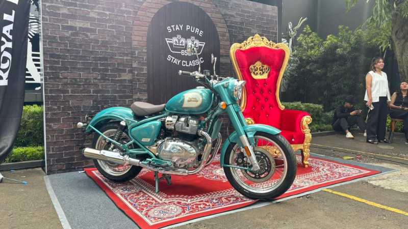 FOTO: Tampang Retro Royal Enfield Classic 650, Dimensi Lebih Besar